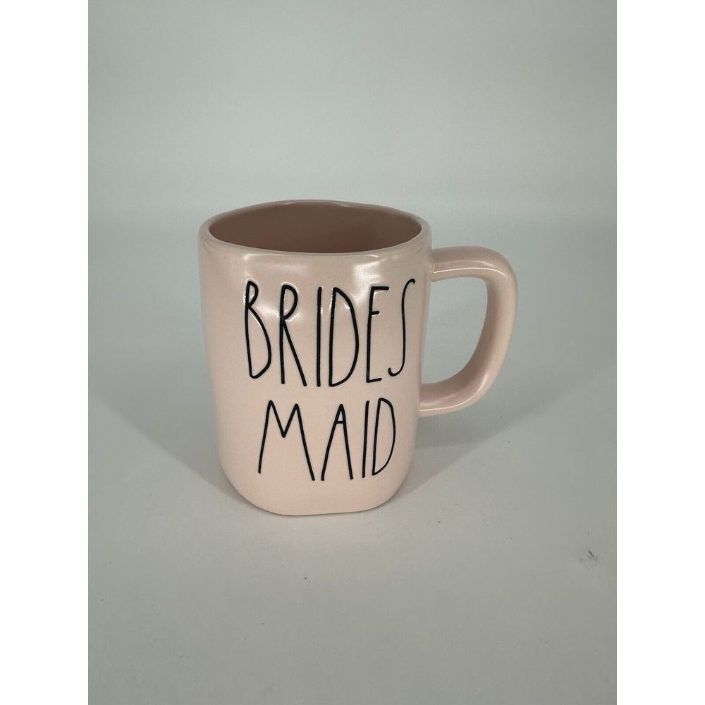 Rae Dunn Pink Artisan Collection BRIDESMAID Coffee Mug Bachelorette Wedding Gift